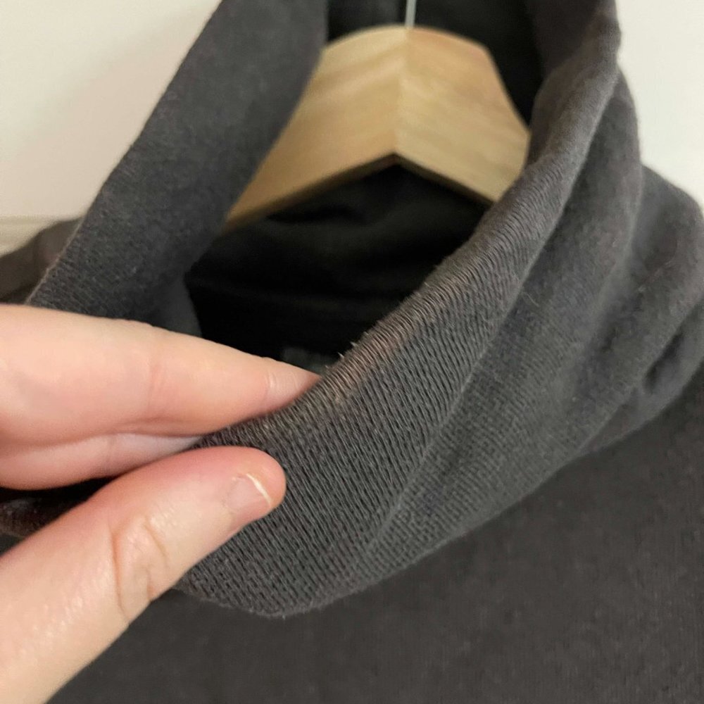 Aerie Oversized Funnel Neck Sweatshirt Medium Grey - Picture 4 of 8